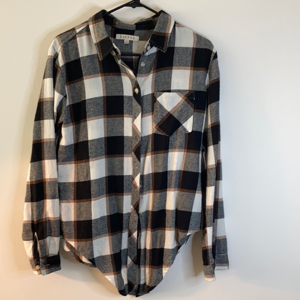 Classic plaid flannel shirt